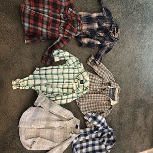 12-18m baby gap long sleeve button up shirts